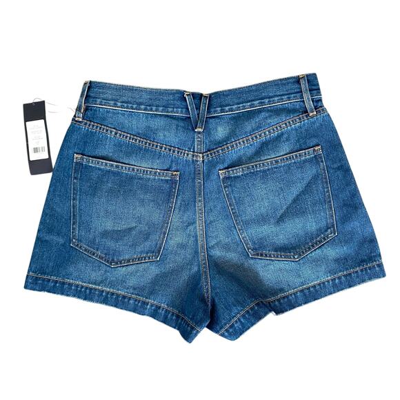 Veronica Beard Timmi Denim Shorts High Rise Calypso Blue Medium Wash Sz 30” - Picture 5 of 11